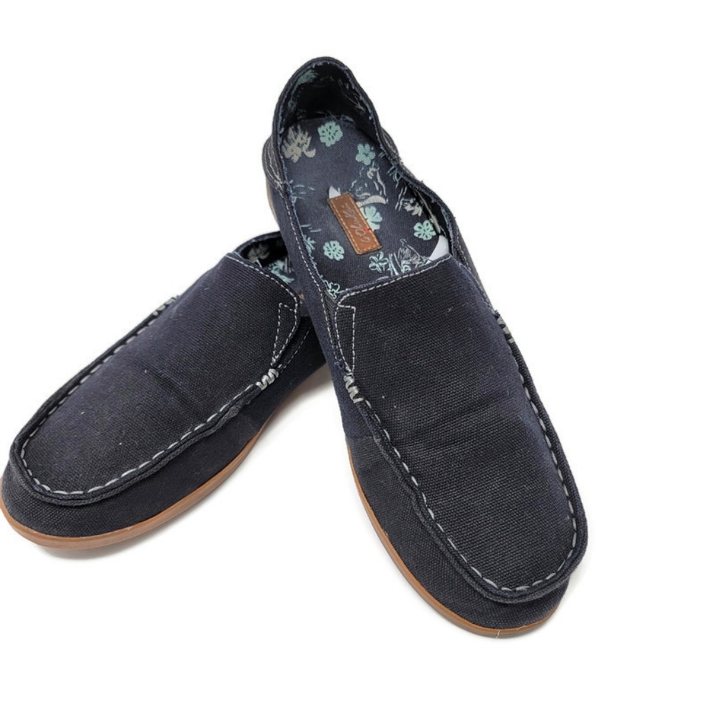Olukai Black Slip Ons